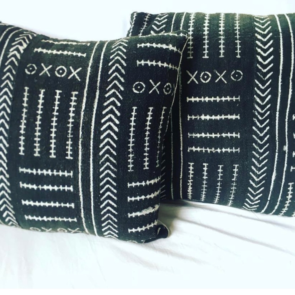 Rare Mud Cloth Pillow Cover XOXO